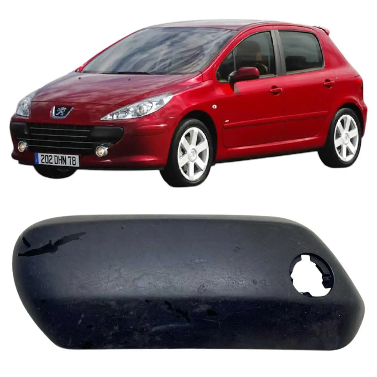 Moldura Dir Parachoque Diant Peugeot 307 2007 À 2012 - Cx136