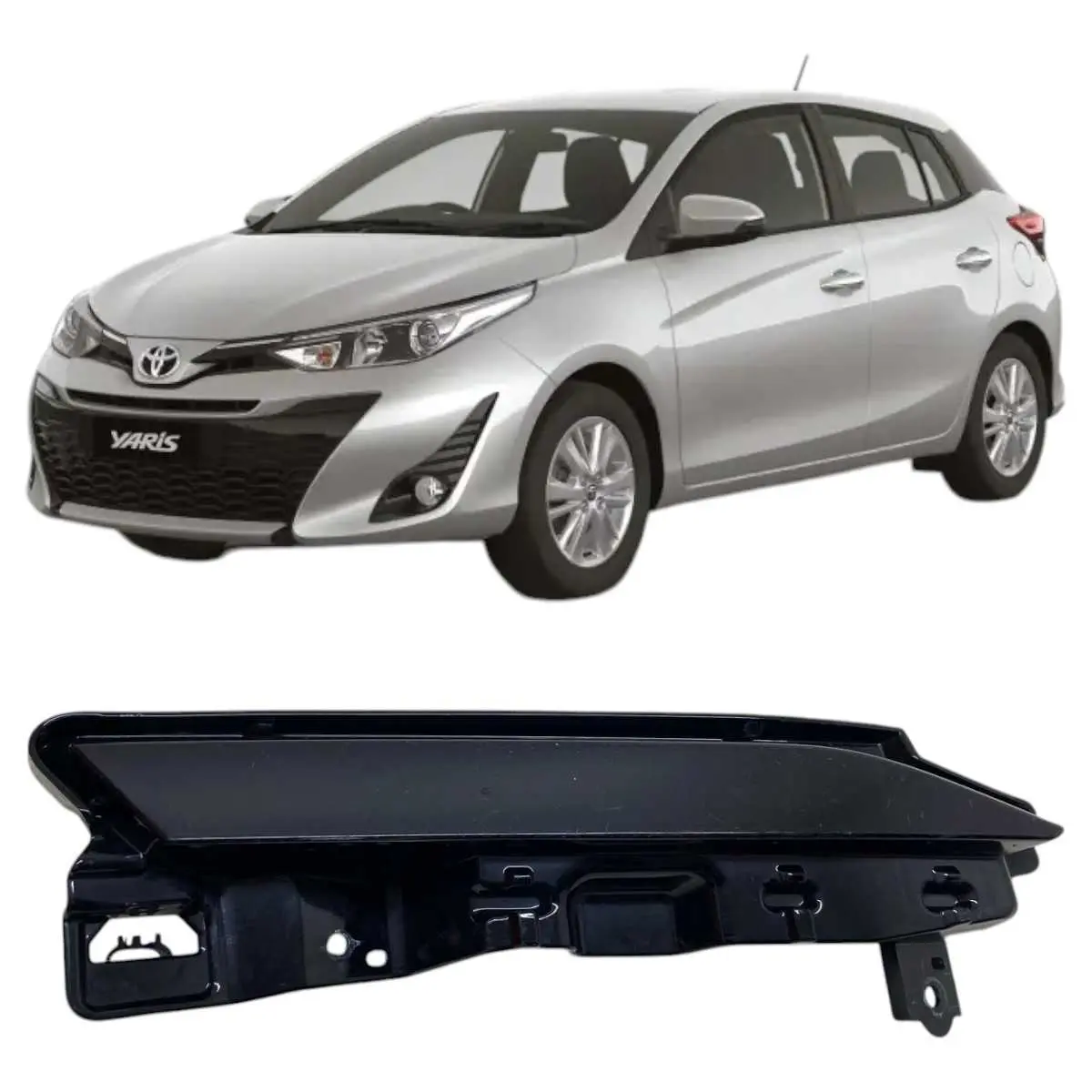 Moldura Dir Parachoque Diant Toyota Yaris 2018 À 2022 -cx136