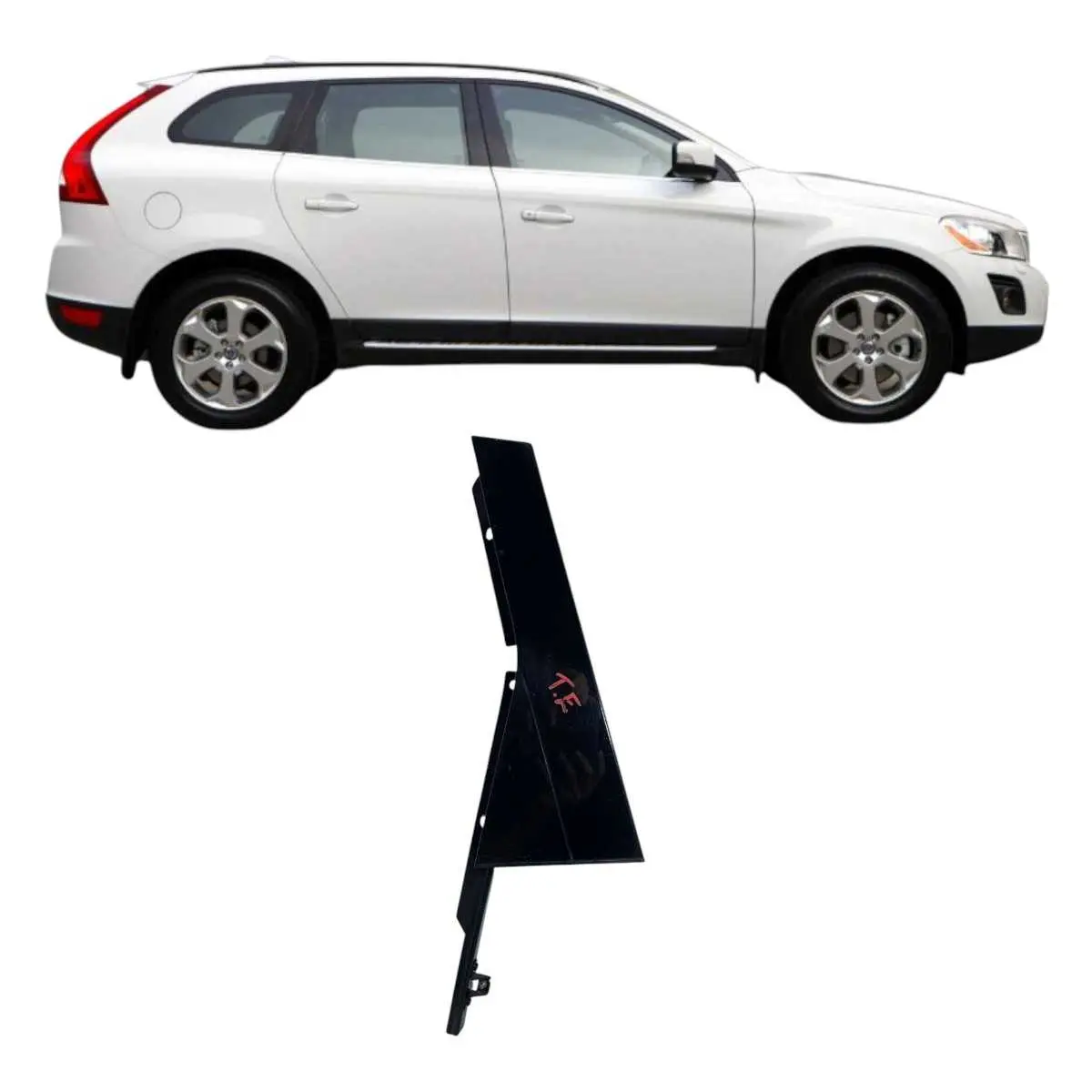 Acabamento Ext Porta Traseira Esquerda Volvo Xc60 2012 18762